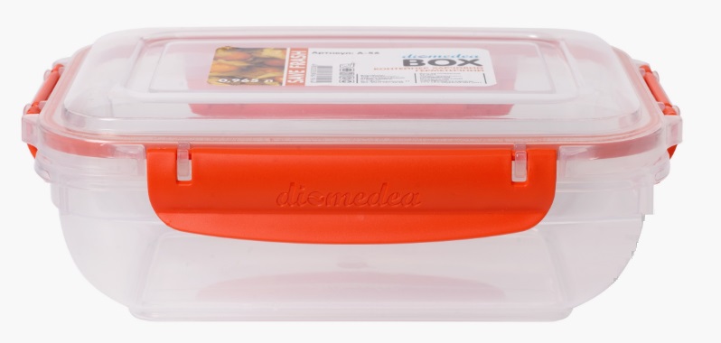 Контейнер для харчових продуктів з кришкою Diomedea №56 965 мл помаранчевий